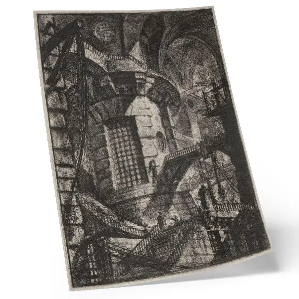Lienzo decorativo moderno La Torre Redonda de la década de 1780 de Giovanni Battista Piranesi