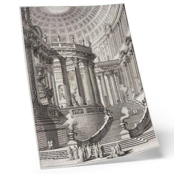 Póster Templo antiguo – Giovanni Battista Piranesi