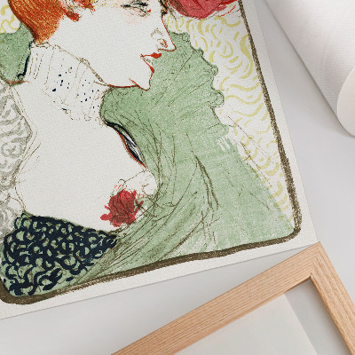 Lienzo decorativo moderno Busto de la señorita Lender (1895), impresión de alta resolución de Henri de Toulouse-Lautrec.
