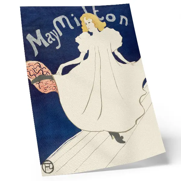 Lienzo decorativo moderno impresión de alta resolución de la obra Mayo Milton de 1895 de Henri de Toulouse-Lautrec