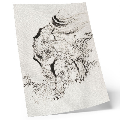 Lienzo decorativo moderno El tigre japonés de Hokusai, Álbum de bocetos (1760-1849)