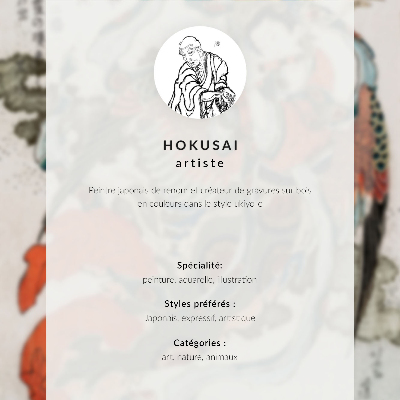 Lámina artística de alta calidad Peonías y un canario, de Katsushiki Hokusai (1834) – grabado en madera de época