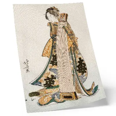 Lienzo decorativo moderno obra de Hokusai en estilo ukiyo-e vintage
