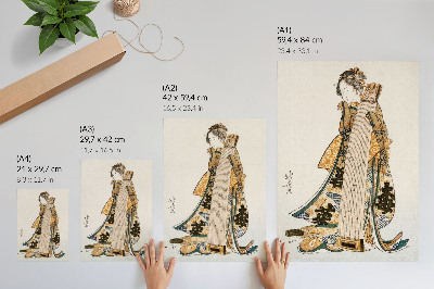 Lienzo decorativo moderno Hokusai japonés (1760-1849) en estilo ukiyo-e vintage