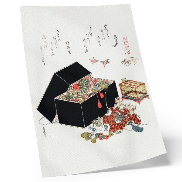 Póster Joyero japonés de Hokusai (1822)