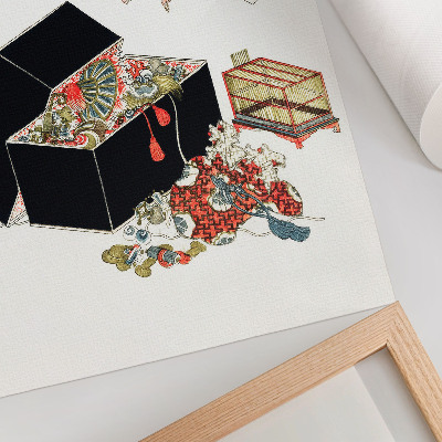 Póster Joyero japonés de Hokusai (1822)