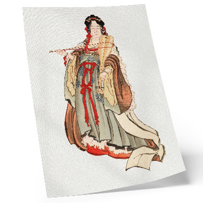 Lámina artística de alta calidad Benten (Diosa del Amor) (siglos XVIII-XIX), ilustración de una mujer japonesa de la Edad de Piedra realizada por Katsushika Hokusai.