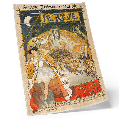 Lienzo decorativo moderno El sueño (1891) de Théophile Alexandre Steinlen