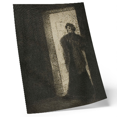 Lienzo decorativo moderno En el umbral, de Théophile-Alexandre Pierre Steinlen