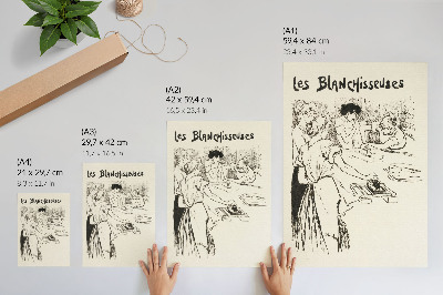 Póster Las Blanchisseuses – Théophile Alexandre Steinlen