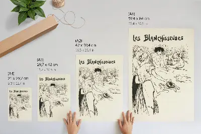 Póster de Las Blanchisseuses de Théophile Alexandre Steinlen póster decorativo