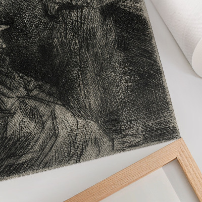 Lámina artística de alta calidad En el cuartel – Théophile Alexandre Steinlen