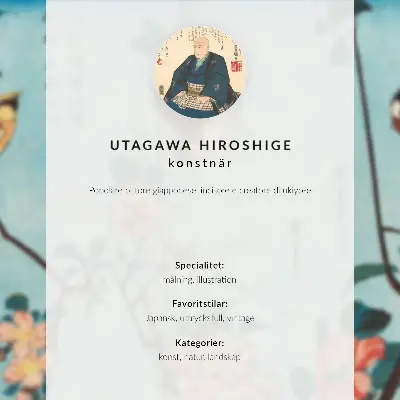 Mujer japonesa de Utagawa Hiroshige xilografía antigua con colores saturados