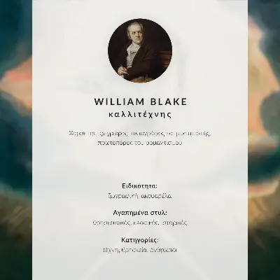 Póster de Behemot y Leviatán según William Blake con colores saturados
