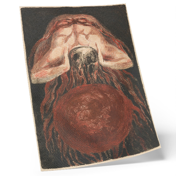 Lienzo decorativo moderno El Primer Libro de Urizen, tablilla 16 (Bentley 17)