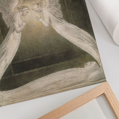Lámina artística de alta calidad Cristo en el sepulcro, custodiado por ángeles (1805), acuarela de William Blake.