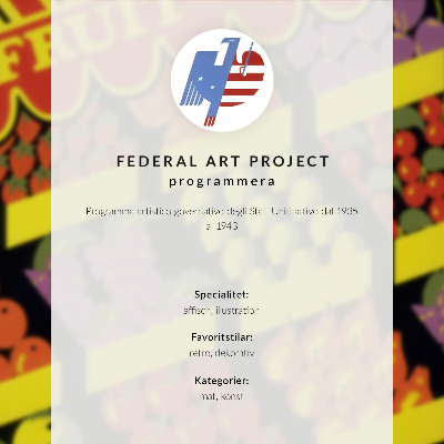 Lienzo decorativo moderno La frutería (1936) – del Proyecto Federal de Arte