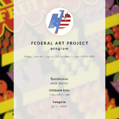 Lienzo decorativo moderno La frutería (1936) – del Proyecto Federal de Arte