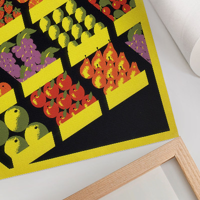 Lienzo decorativo moderno La frutería (1936) – del Proyecto Federal de Arte