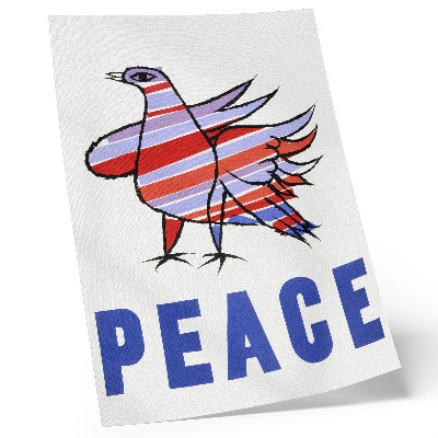 Póster Paz de McCarthy (1968) con pájaro de Ben Shahn