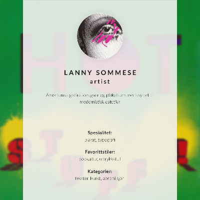 Lienzo decorativo moderno ¡Cosas calientes! (1985) – Cartel de Lanny Sommese