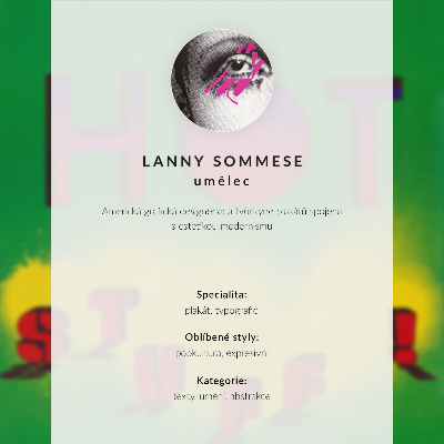 Lienzo decorativo moderno ¡Cosas calientes! (1985) – Cartel de Lanny Sommese