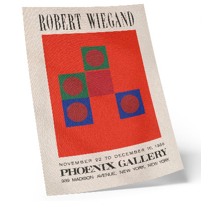 Póster Cartel para la exposición de Robert Wiegand (1965)