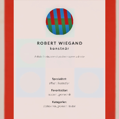 Póster Cartel para la exposición de Robert Wiegand (1965)