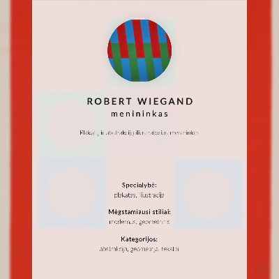 Póster Cartel para la exposición de Robert Wiegand (1965)