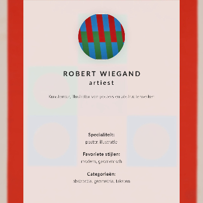 Póster Cartel para la exposición de Robert Wiegand (1965)