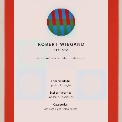 Póster Cartel para la exposición de Robert Wiegand (1965)