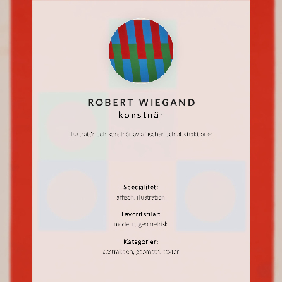 Póster Cartel para la exposición de Robert Wiegand (1965)