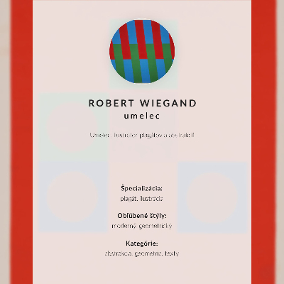 Póster Cartel para la exposición de Robert Wiegand (1965)