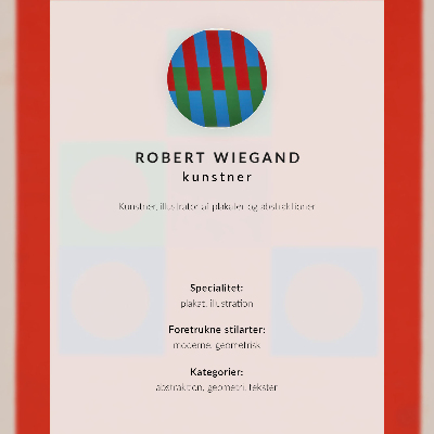 Póster Cartel para la exposición de Robert Wiegand (1965)