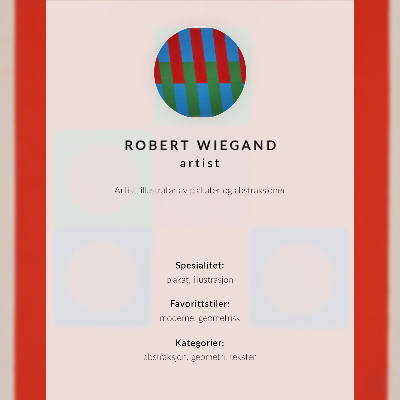 Póster Cartel para la exposición de Robert Wiegand (1965)