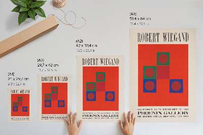 Póster Cartel para la exposición de Robert Wiegand (1965)