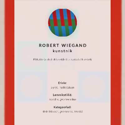 Póster Cartel para la exposición de Robert Wiegand (1965)