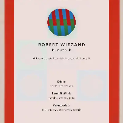 Póster cartel para la exposición de Robert Wiegand de 1965
