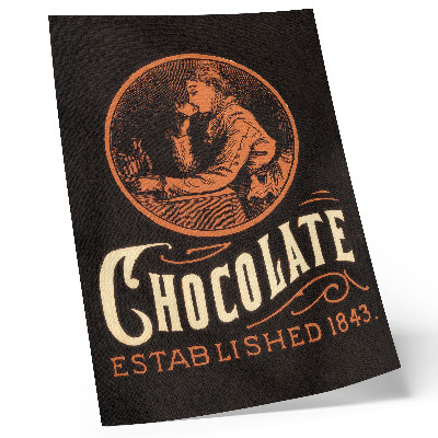 Póster con colores saturados Chocolate de Webb (1843) – cromolitografía