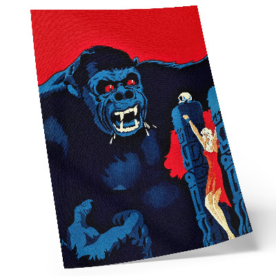 Póster con colores saturados Cartel de la película danesa King Kong (1933)