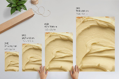 Póster Masa cremosa con consistencia suave.