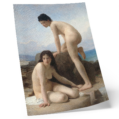 Lámina artística de alta calidad Mujeres bañándose, de William Adolphe Bouguereau