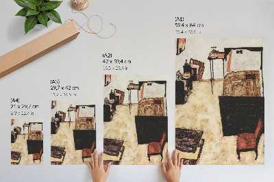 Póster El salón de Schiele en Neulengbach (1911), de Egon Schiele.