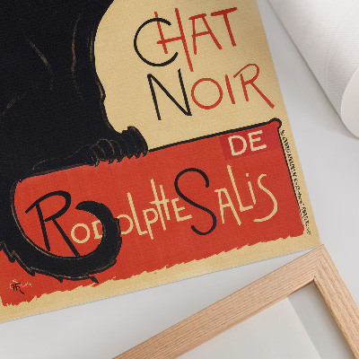 Póster con colores saturados Tournée du Chat Noir (1896) de Théophile Alexandre Steinlen