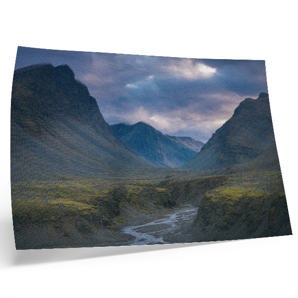 Arte de pared Montañas entre las nubes, paz azul, naturaleza