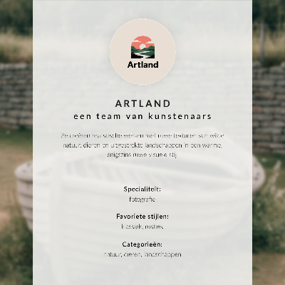 Lámina para cuadro Astas en la nieve, bosque invernal, paz natural