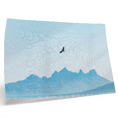Lámina para cuadro Paisaje minimalista de aves de montaña