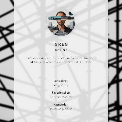 Arte de pared Arquitectura interior minimalista futurista