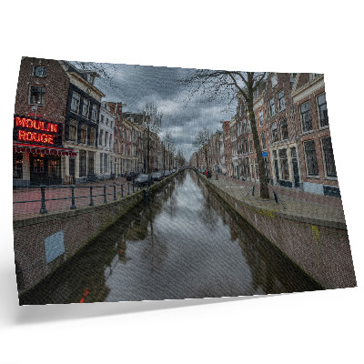 Póster Canal, arquitectura delicada, cielo atmosférico