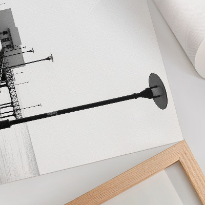 Arte de pared Puente minimalista, arquitectura rectilínea